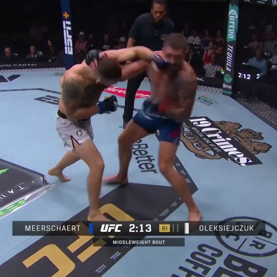 POLAND STAND UP 🇵🇱 🗣️ #UFC319 @OleksiejczukUFC gets it done in one vs Gerald Meerschaert 💥