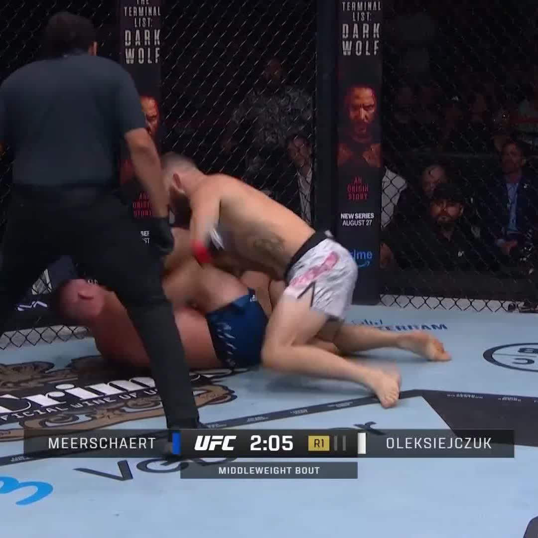 MICHAL OLEKSIEJCZUK FINISHES GERALD MEERSCHAERT IN THE FIRST ROUND!!! #UFC319