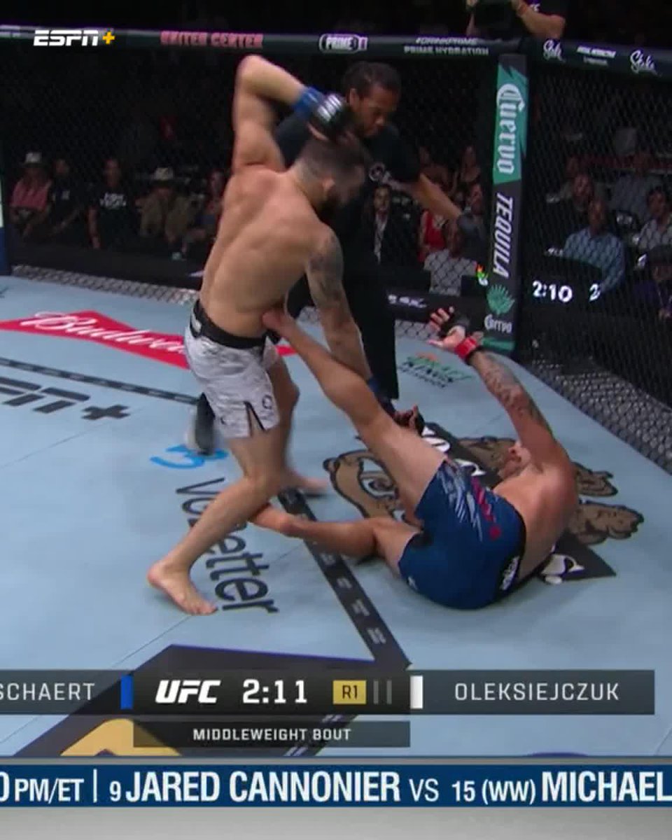 OLEKSIEJCZUK GETS THE FINISH AGAINST MEERSCHAERT 🔥 📺 #UFC319 tonight on ESPN+ PPV ➡️