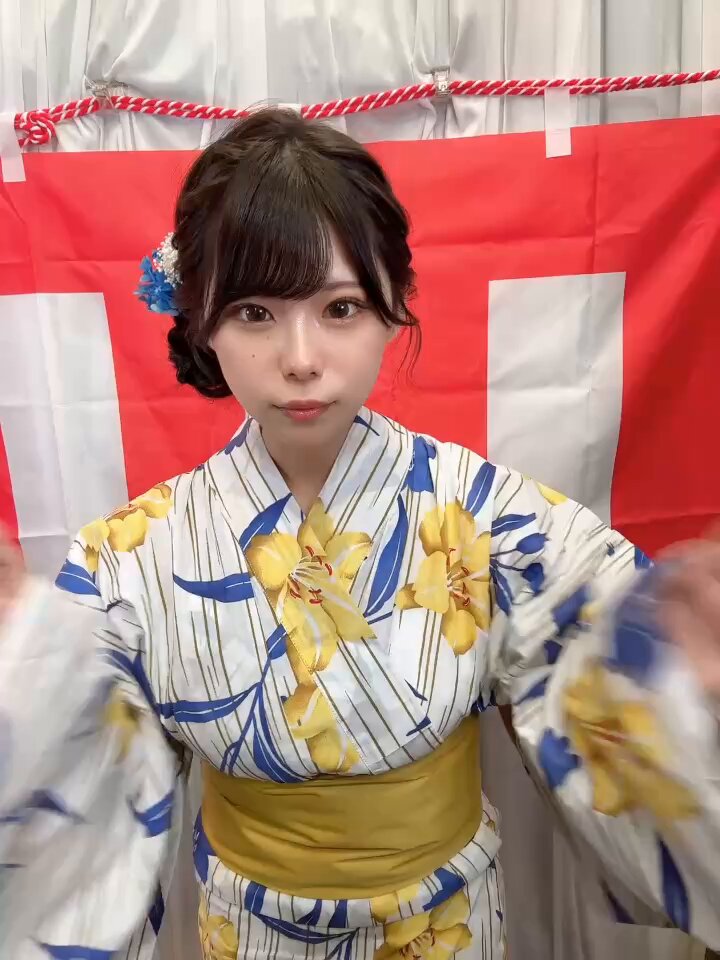 12:00〜づあんちゃん イベントです☺️ 限定衣装の浴衣👘です🥰 #あんづ杏(あんづ杏 ) #ACT女子 #アリババ秋葉原店(アリババ秋葉原店 ) #イベント
