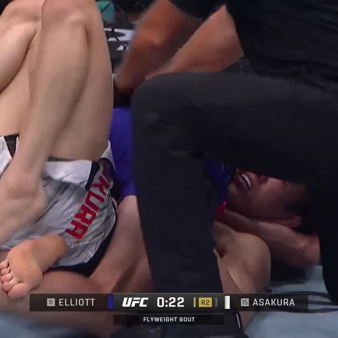 15位 朝倉海、11位 エリオットに2R一本負け。 #UFC319