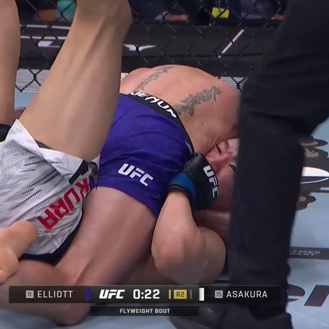 What a performance ๐ช Tim Elliott gets the submission victory in round two! #UFC319