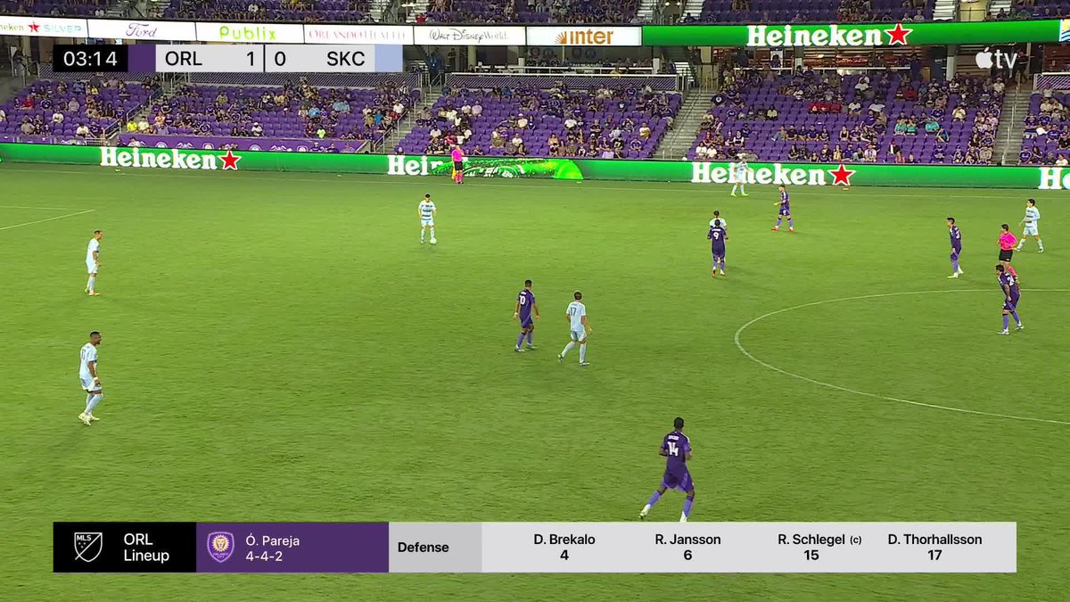 SPICER SCORES JUST 90 SECONDS IN ⚡ An electric way to mark your first start for Orlando City SC!