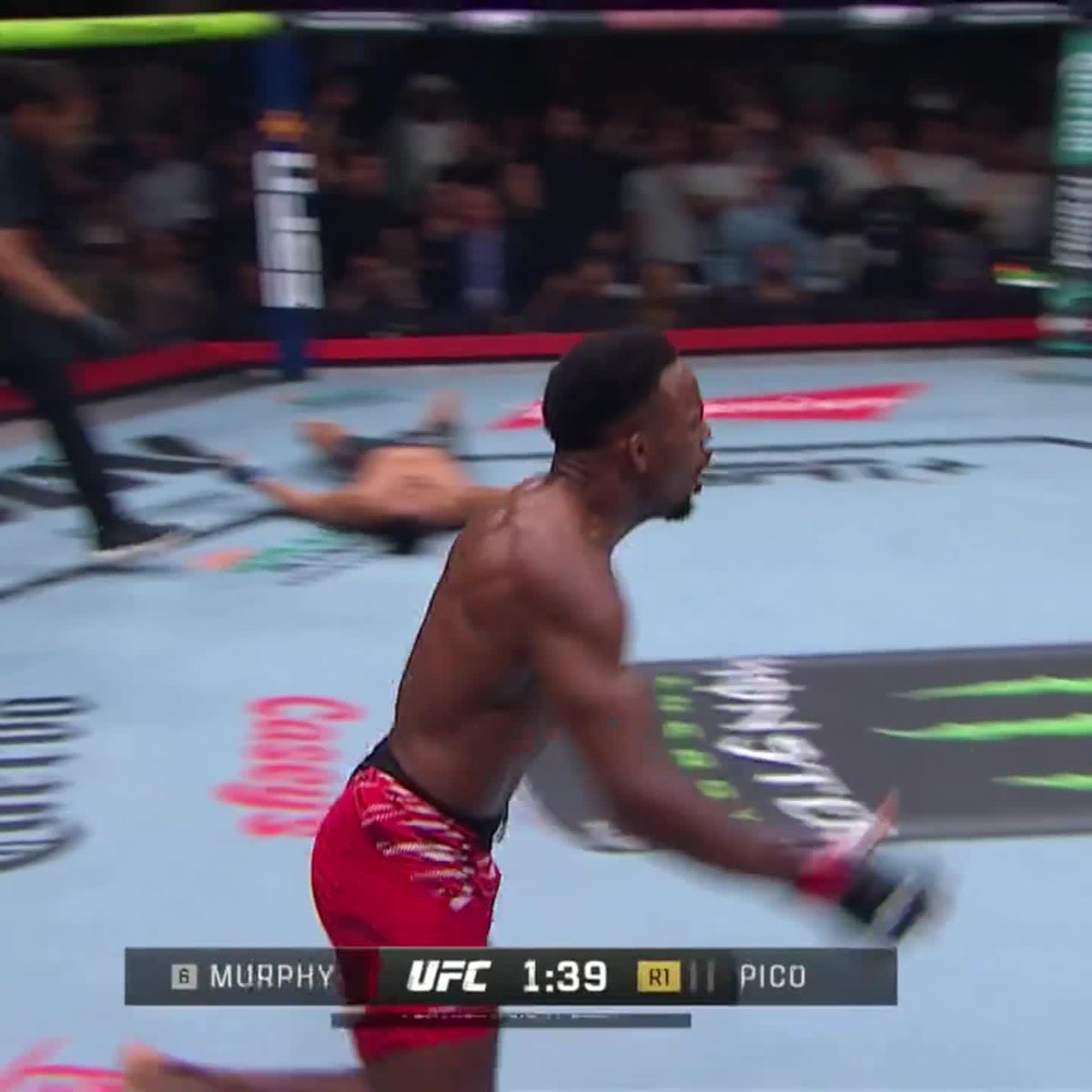 LERONE MURPHY JUST KNOCKED AARON PICO OUT COLD 😳 ANOTHER SPINNING BACK ELBOW KO 🔥 #UFC319