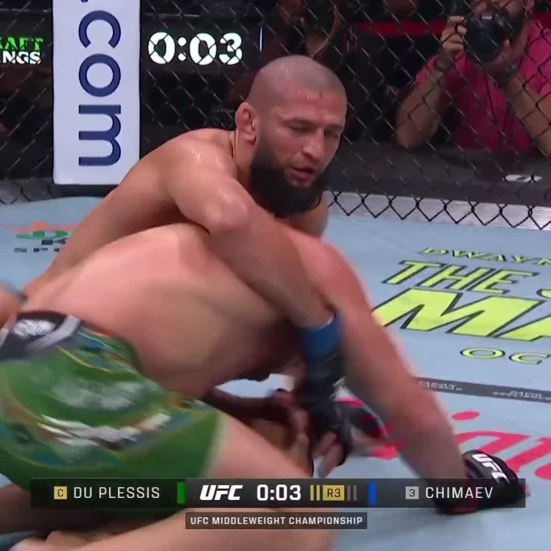 3R終了時のデュ・プレシとチマエフ！ #UFC319