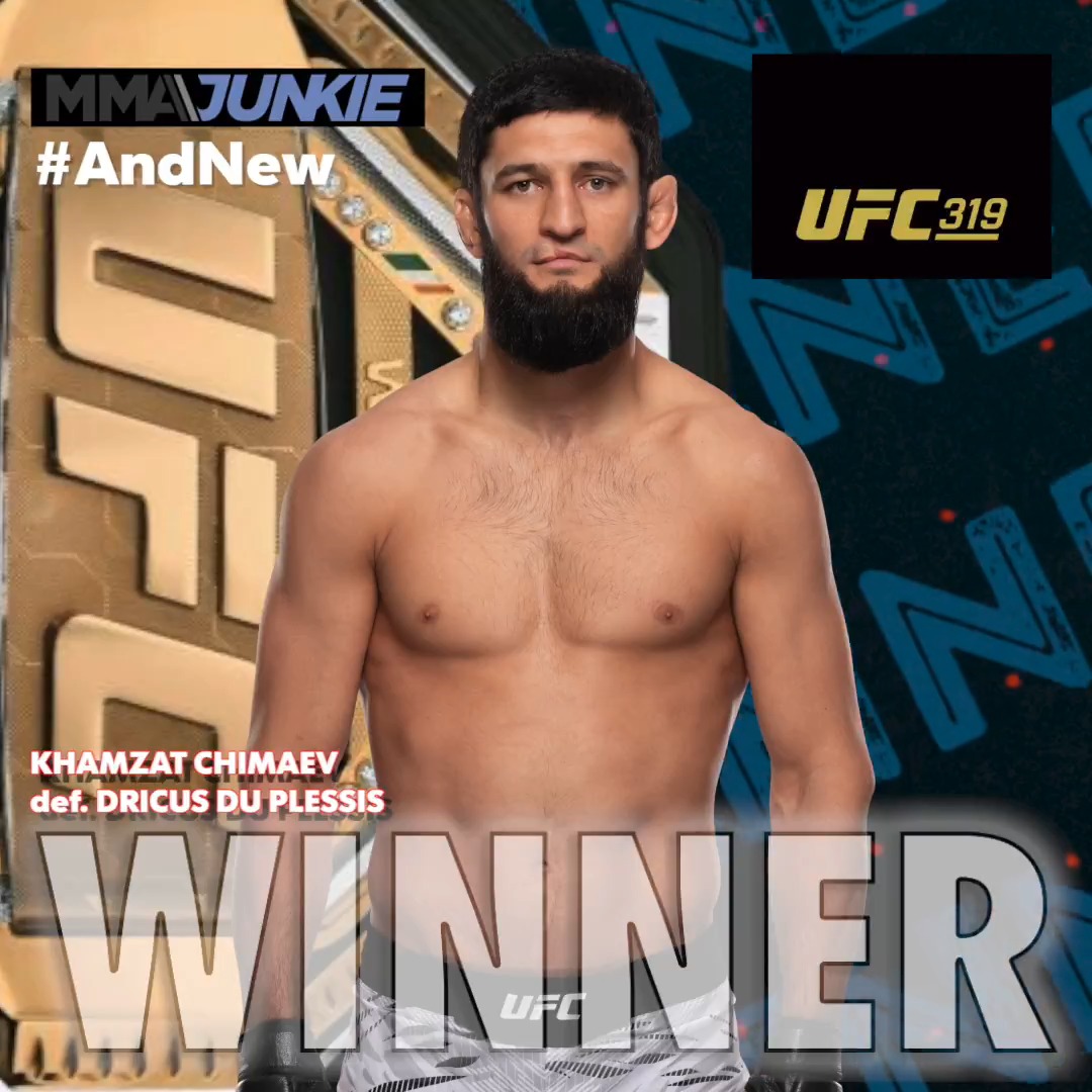 #UFC319 results: Khamzat Chimaev def. Dricus Du Plessis via unanimous decision (50-44, 50-44, 50-44) – to win middleweight title Full coverage: