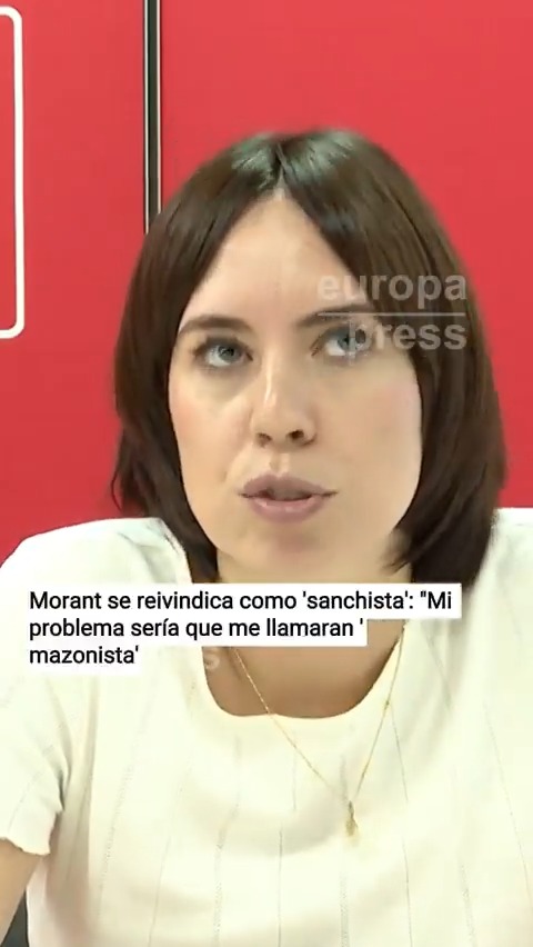 Diana Morant se reivindica como 'sanchista' y dice "creer" en su líder Pedro Sánchez: "Con Pedro Sánchez hasta el final. Mi problema sería que me llamaran 'mazonista'"