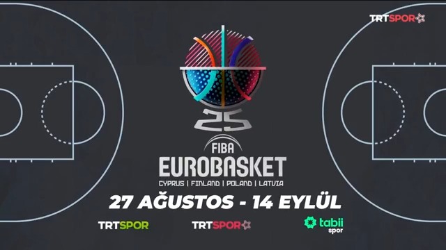 2025 EuroBasket heyecanı TRT'de! 🤩 🏀 12 Dev Adam'ın da mücadele edeceği dev organizasyon; TRT Spor, TRT Sporyildiz ve tabii spor'da ekranlara gelecek! 📆 27 Ağustos - 14 Eylül