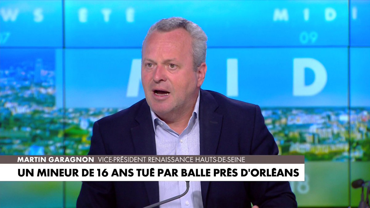 Martin Garagnon : «La mort pour un vol à la roulotte, c’est très cher payé» à propos du mineur de 16 ans tué par balle près d'Orléans, dans #MidiNewsWE