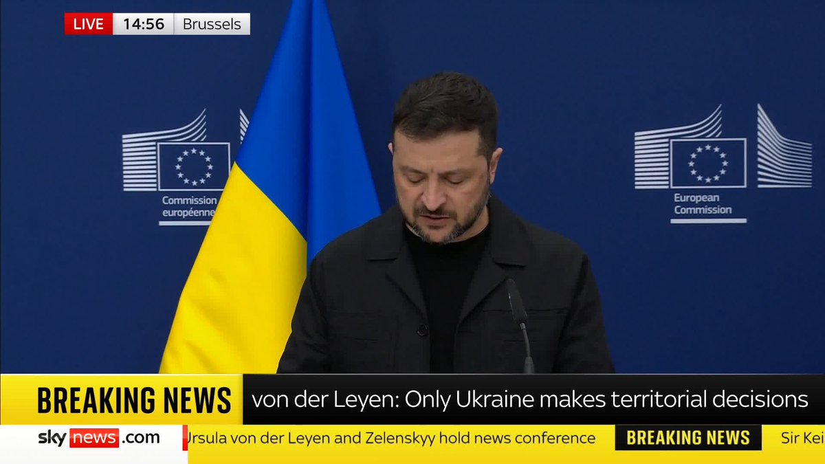 "Russia gives no sign a trilateral meeting will happen" President Zelenskyy addresses comments of territorial decisions, and how these can only be made between Ukraine and Russia 📺 Sky 501, Virgin 602, Freeview 233 and YouTube