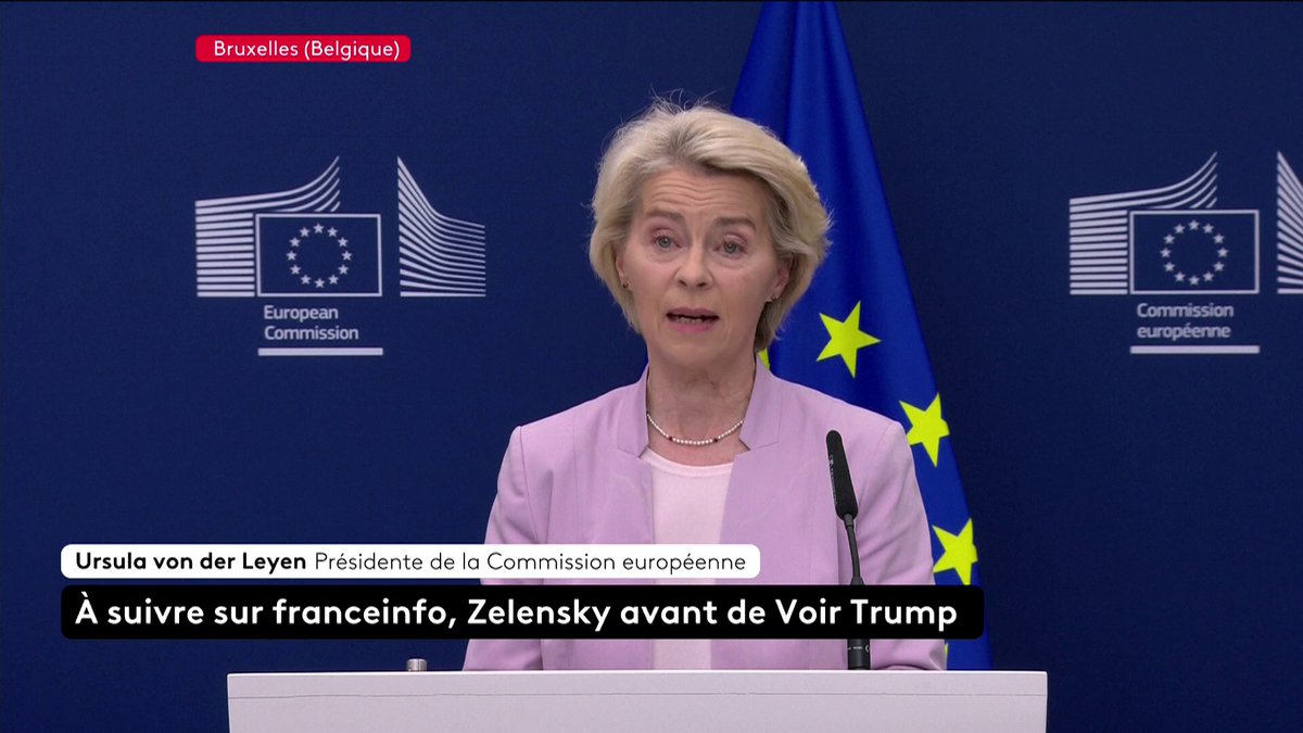 🔴 🗣 DIRECT - "On ne peut changer les frontières du pays. C'est une décision qui revient à l'Ukraine, seulement à l'Ukraine", souligne Ursula von der Leyen. #franceinfo #canal16