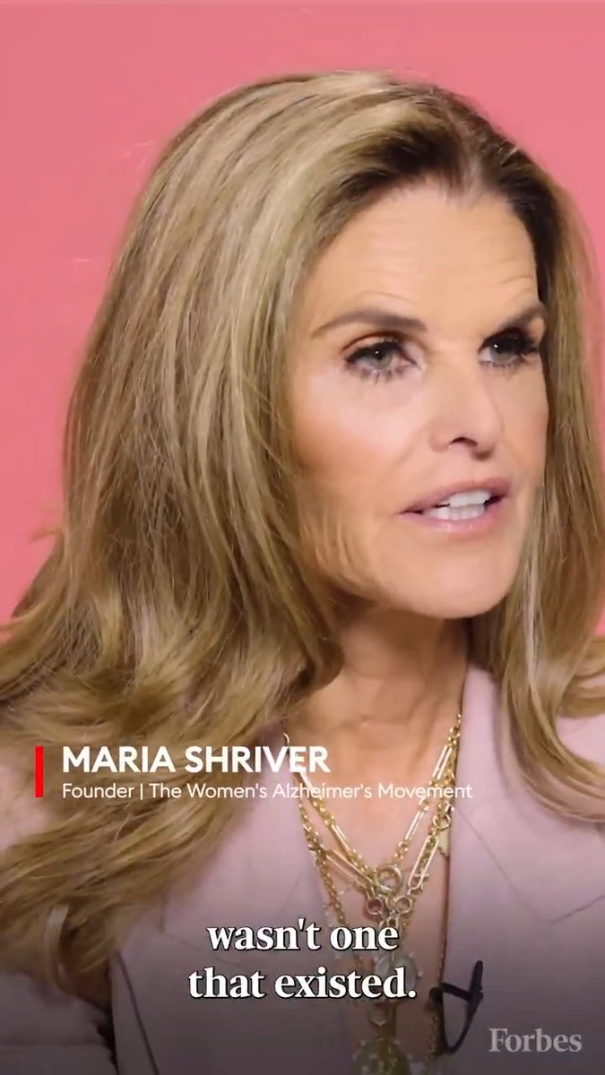 "I think it was super important to rectify the narrative around Alzheimer's which didn't have women in the narrative." Maria Shriver, founder of The Women's Alzheimer's Movement, spoke about why she's advocating for women's brain research. #ForbesOver50