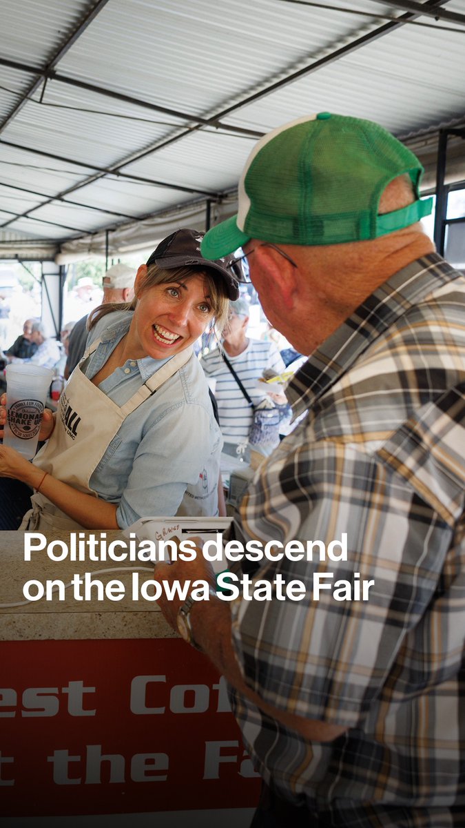 Politicians descended on the Iowa State Fair to meet constituents and sell them on Trump's One Big Beautiful Bill. Erik Wasson went to the fair too