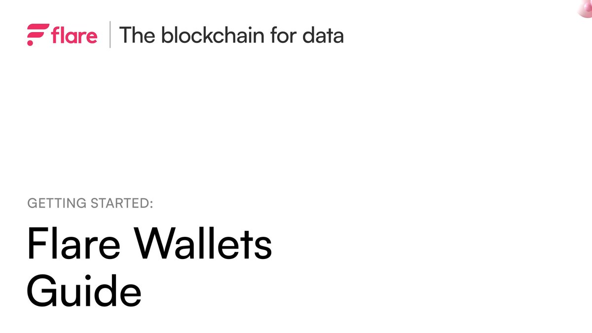 Every journey on Flare ☀️ starts with a wallet. Learn how to set up a Flare-ready wallet, store FLR, earn rewards, and explore DeFi. Simple steps. Big possibilities.
