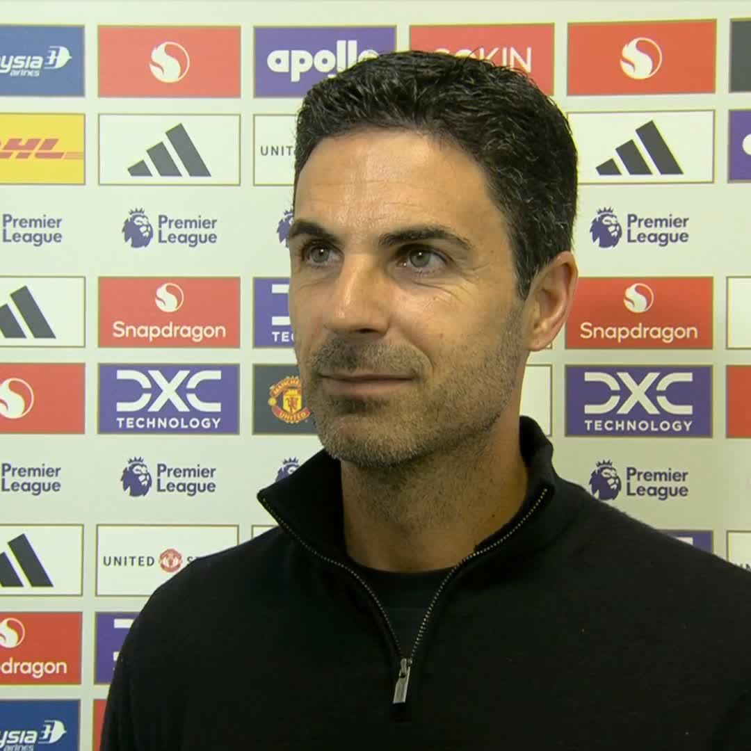 🗣️ "He brings a fear factor" Mikel Arteta speaks about new signing Victor Gyokeres who starts today for Arsenal against Manchester United 🔊