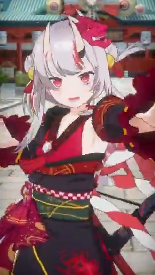 【#百鬼あやめ 登場カウントダウン】 「[妖し麗し鬼神]百鬼あやめ」登場まであと3日！ カウントダウンボイスもございますので、 ぜひお聞きください！ #陰の実力者 #カゲマス #ホロライブ