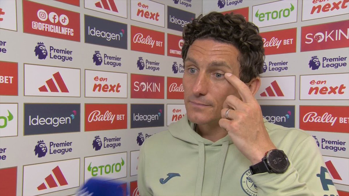 "Game was pretty much done at half-time" 😬 Keith Andrews was NOT happy with his Brentford team in their loss to Nottingham Forest