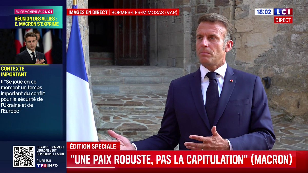 🗣️"J'ai la conviction que nous devons rentrer dans une nouvelle phase diplomatique, celle dans laquelle nous assumons de défendre les intérêts Européens... A travers le conflit ukrainien nous sommes en train de redéfinir les règles de notre sécurité collective" : Emmanuel Macron