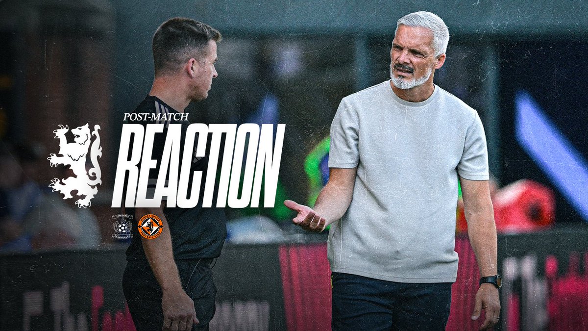 🗣️ Post-match reaction from #DUFC Manager Jim Goodwin following this afternoon's Premier Sports Cup exit at Rugby Park