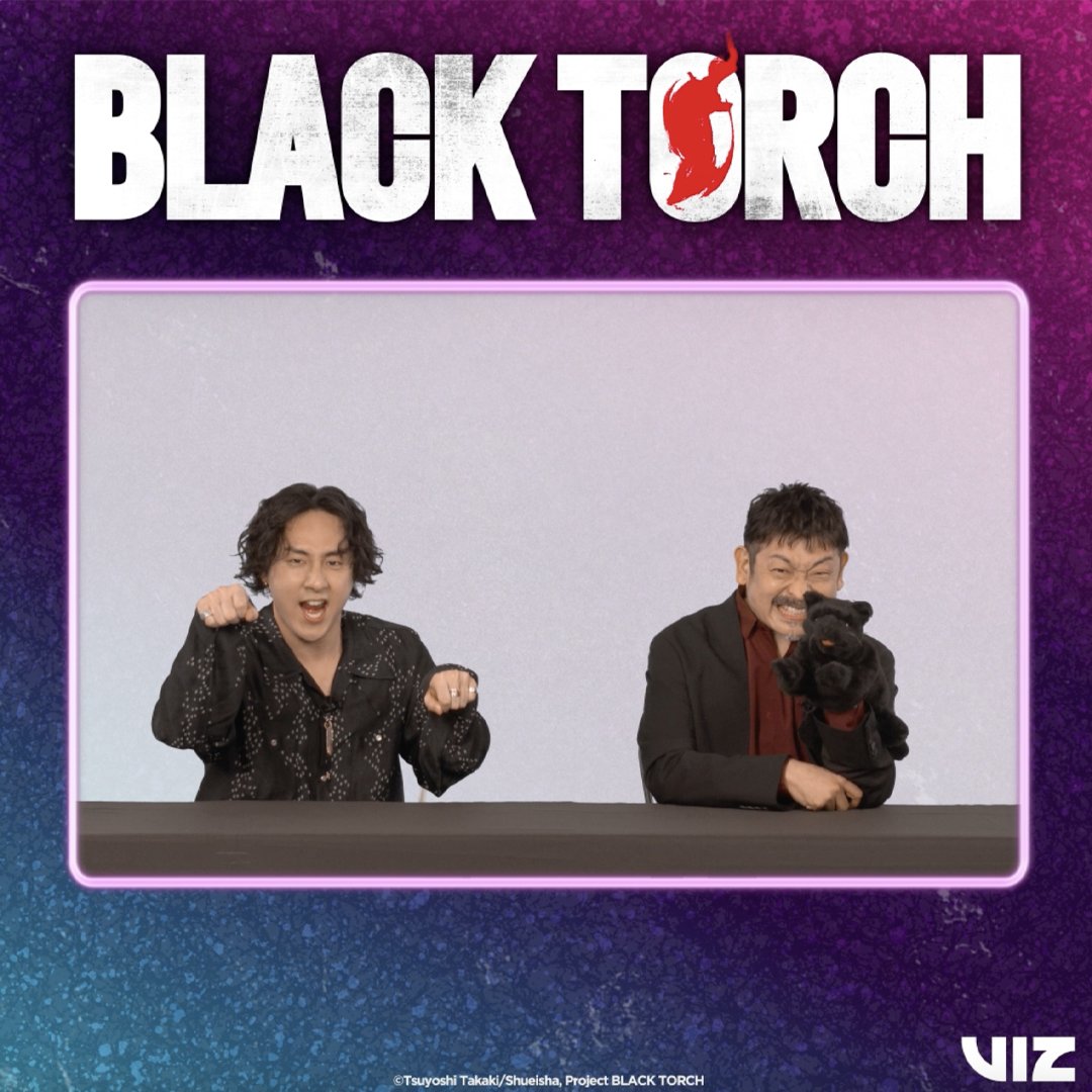 Voices of Jiro & Rago have a very special message for #BlackCatAppreciationDay 🐈⬛🖤 "Show 'em the kindness & respect they deserve! Got it?" 🔥 #BLACKTORCH anime coming soon