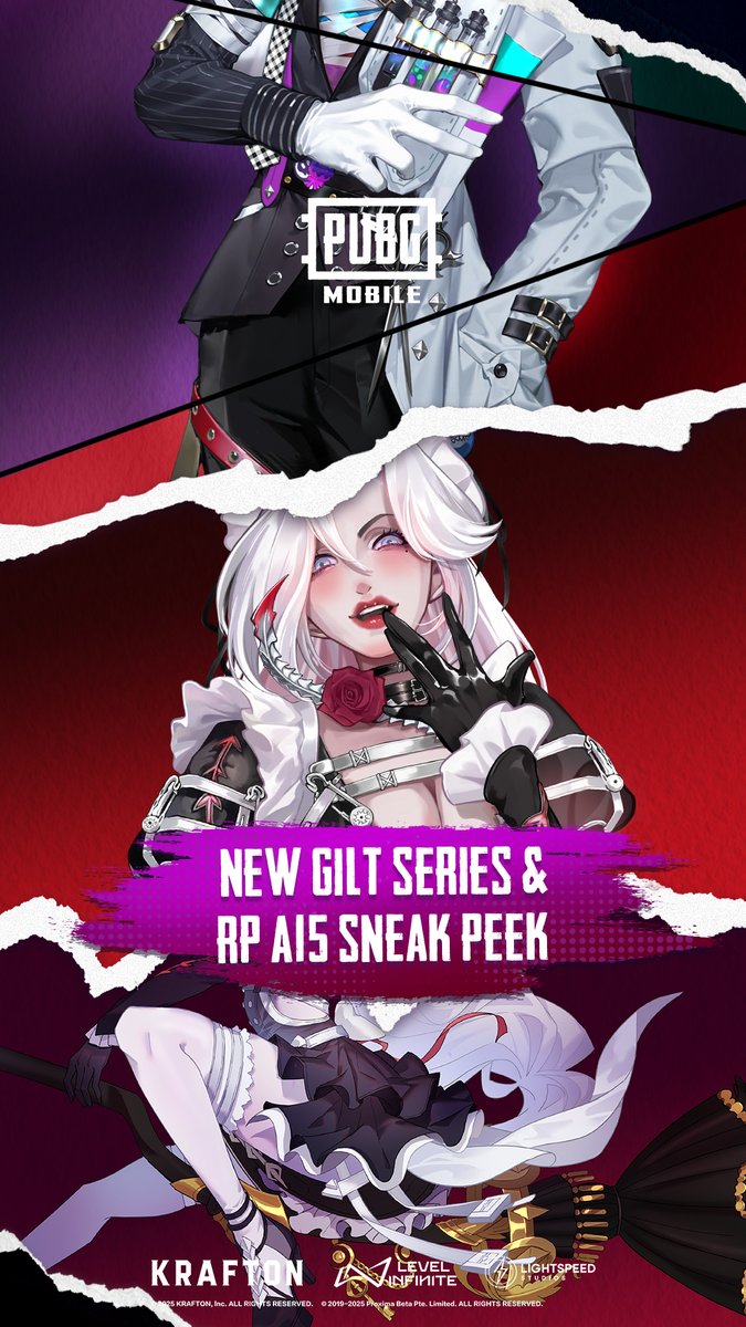 Upcoming V4.0 Outfit Sneak Peek! First reveal of new Gilt Set, RPA15 & Victory Dance – take a look of new features now! Want to recreate the complete Gilt Set design yourself? Follow these steps: 1. Download Gilt Set image asset from the Google Drive link (see pinned comment) 2. Input images and prompt into ChatGPT (prompt template pinned in comments), you can modify prompt keywords based on your creative vision 3. Generate final artwork & share on social media tagging our official account! *Designs are constantly being improved. Please refer to the final in-game version. Download Now: #SETSPREHEAT400 #PUBGMSETS400 #PUBGMSETS #PUBGMOBILE