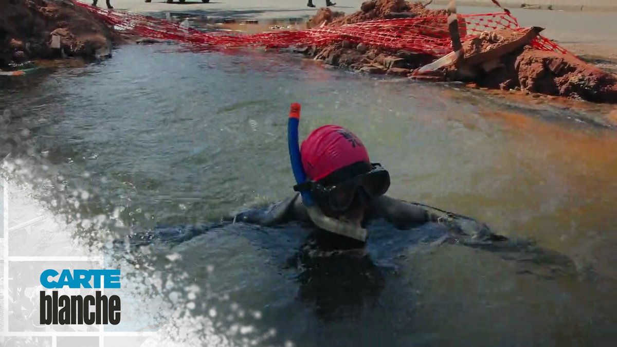 In preparation for another Ironman challenge, Macfarlane Moleli🇮🇹 found a new, state-of-the-art training facility in the very heart of Randburg. This particular 'leak' was left for months, only getting fixed when we started asking questions... #CarteBlanche