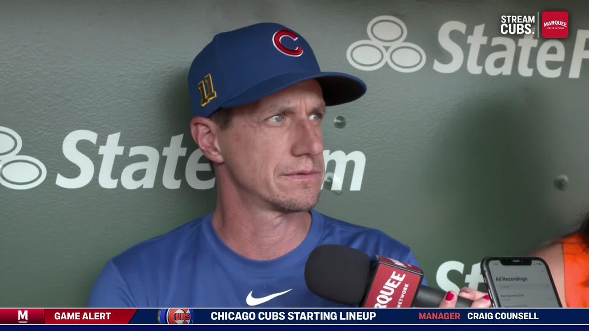“We’re gonna play the best guys everyday. Owen will be involved tomorrow.” Craig Counsell on today’s lineup.