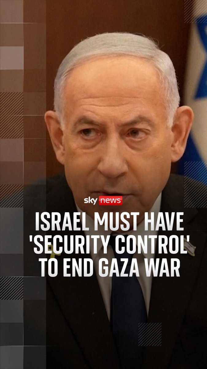 Prime Minister Benjamin Netanyahu says the Israeli government is "determined to implement" its policies on Gaza.