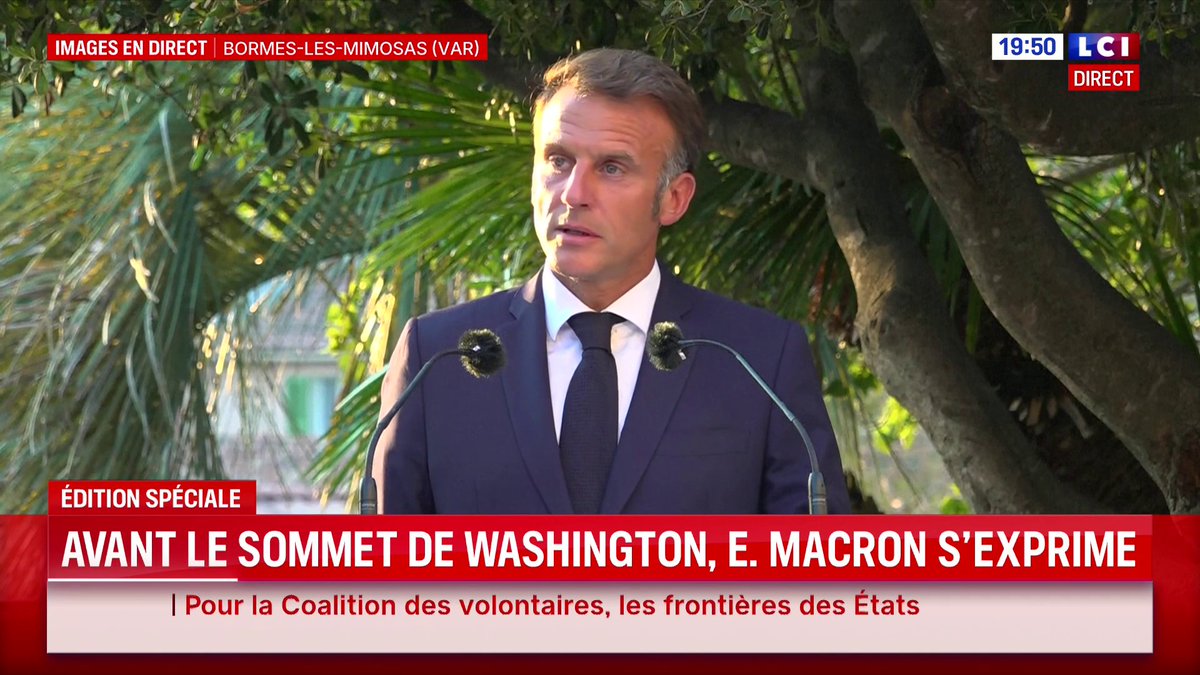 🗣️ "Notre liberté a un prix" : rappelle Emmanuel Macron en hommage à la libération de la ville de Bormes-les-Mimosas