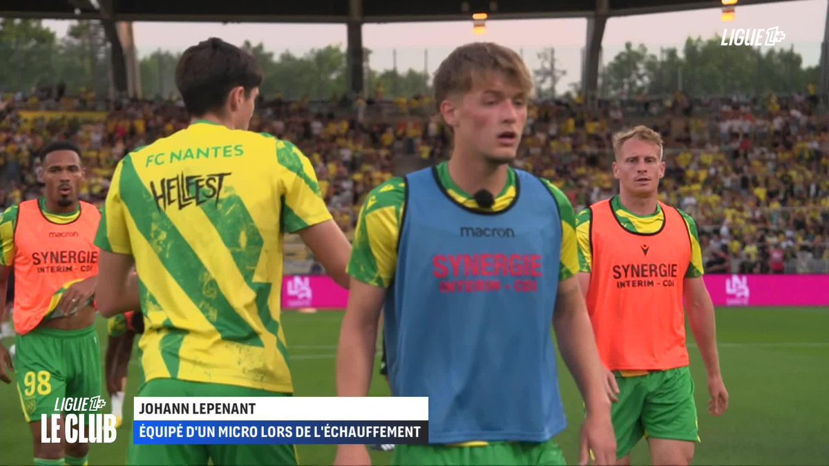 🎙️ Tendez l’oreille : on a glissé un micro à Johann Lepenant pendant l’échauffement du FC Nantes ! #FCNPSG