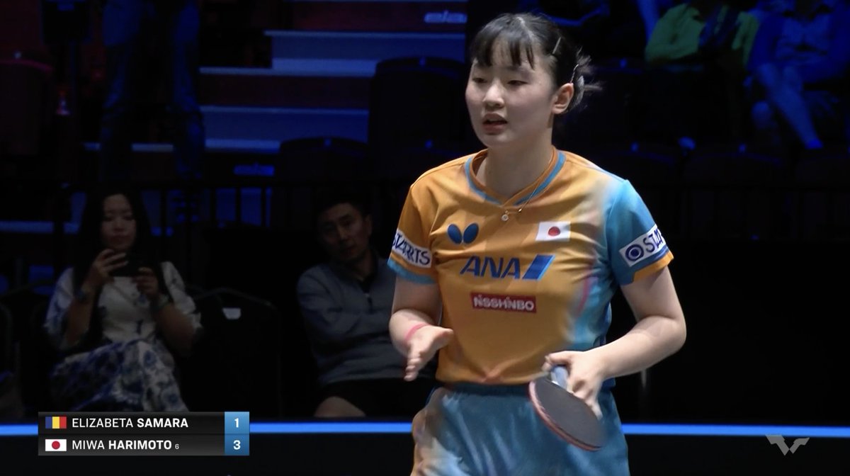 最強高校生・張本美和が初戦突破✨ #ヨーロッパスマッシュ🇸🇪 ■女子シングルス1回戦 🇯🇵#張本美和 3-1 サマラ🇷🇴 11-5/11-9/8-11/11-8 #テレ東 #BSテレ東 で放送中📺 試合結果・トーナメント表👉