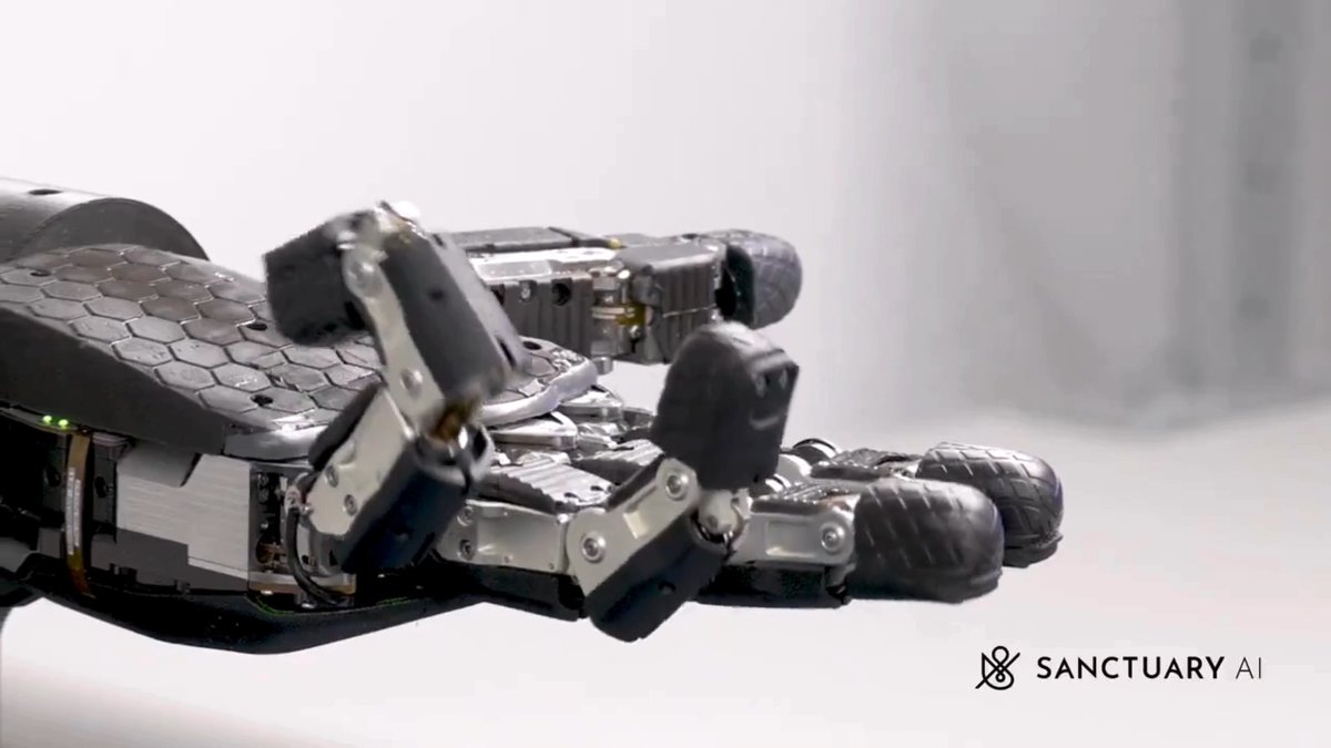 Sanctuary AI announced its latest technical milestone using hydraulic actuation, opening up a wide range of industrial and high value work tasks that require fine manipulation. Video Credit: Sanctuary AI #robotics #robots