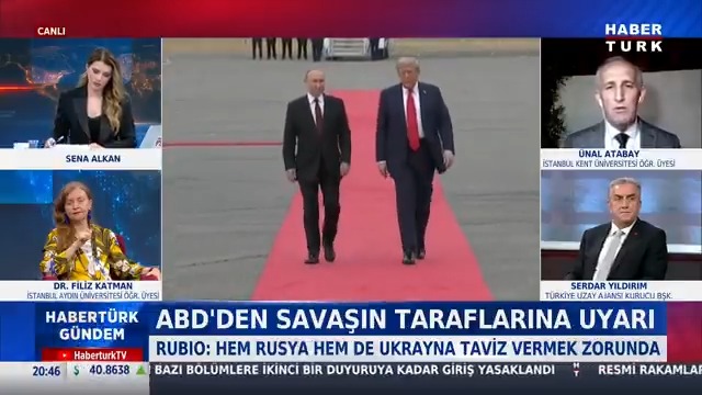 📌Putin Alaska'da zaman mı kazandı? Emekli Kurmay Albay Ünal Atabay #HabertürkGündem'de değerlendirdi.
