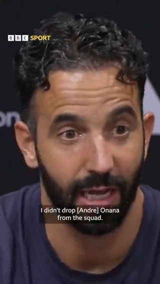 Ruben Amorim was keen to make it clear that he hadn't dropped Andre Onana from Man Utd's squad ⬇️❌