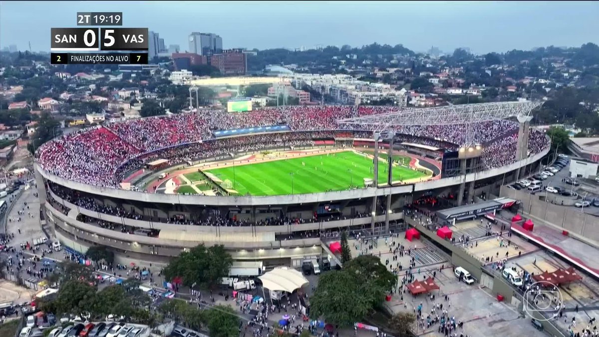 Tem tanto torcedor do Santos indo embora que logo vai ter mais gol do Vasco do que santistas no Morumbis.
