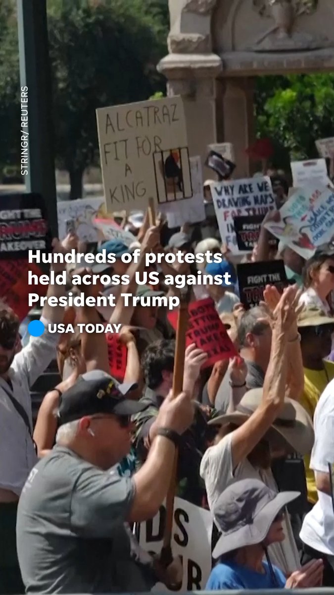 Protesters rallied in over 300 cities to oppose Trump’s redistricting push in Texas, calling it a threat to democracy.