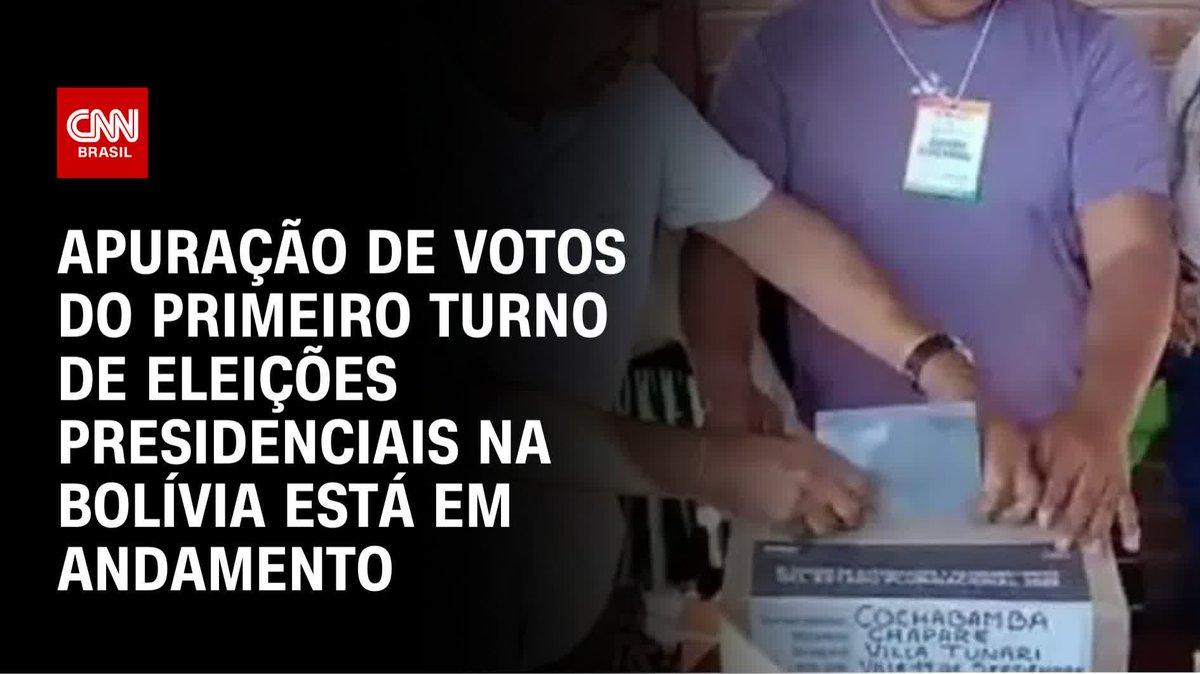 Agora: Apuração de votos na Bolívia em andamento; assista #AGORACNN