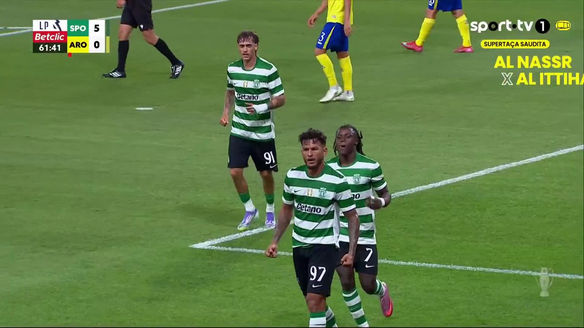 🇨🇴 DOBLETE de Luis Javier Suárez. El colombiano marcó el 5-0 de #SportingCP ante #Arouca, al 62’