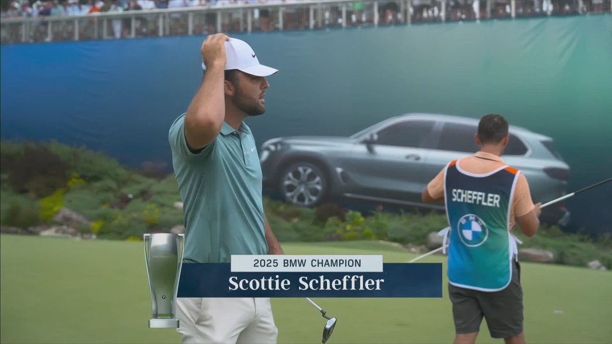 Scottie Scheffler shoots rounds of 66, 65, 67 and 67 to win the BMW Championship by 2 shots over Bob MacIntyre. It’s Scottie’s 5th win of the season in the last 13 starts and 21st win worldwide since the start of 2023. He is relentless!