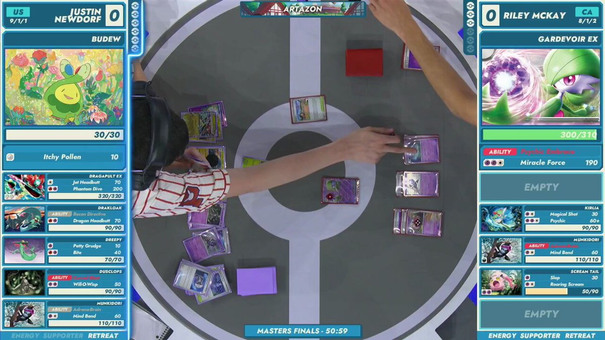 Nonchalantly revealing that Fairy Zone is on the way... 🤙 Riley McKay flashes the Lillie's Clefairy ex, and takes Game 1 of the #PokemonWorlds Masters Finals! #PokemonTCG