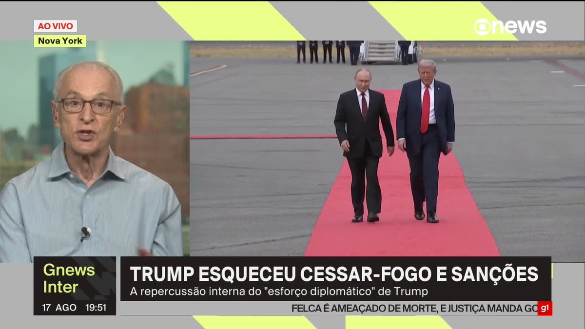 “Há divergências se para Trump foi um fiasco, um vexame ou um desastre. A unanimidade é que foi uma vitória para o Putin”, diz Jorge Pontual. “Um criminoso de guerra [...] recebido como herói, e Trump se curvou.” #GloboNewsInternacional ➡ Assista à #GloboNews: