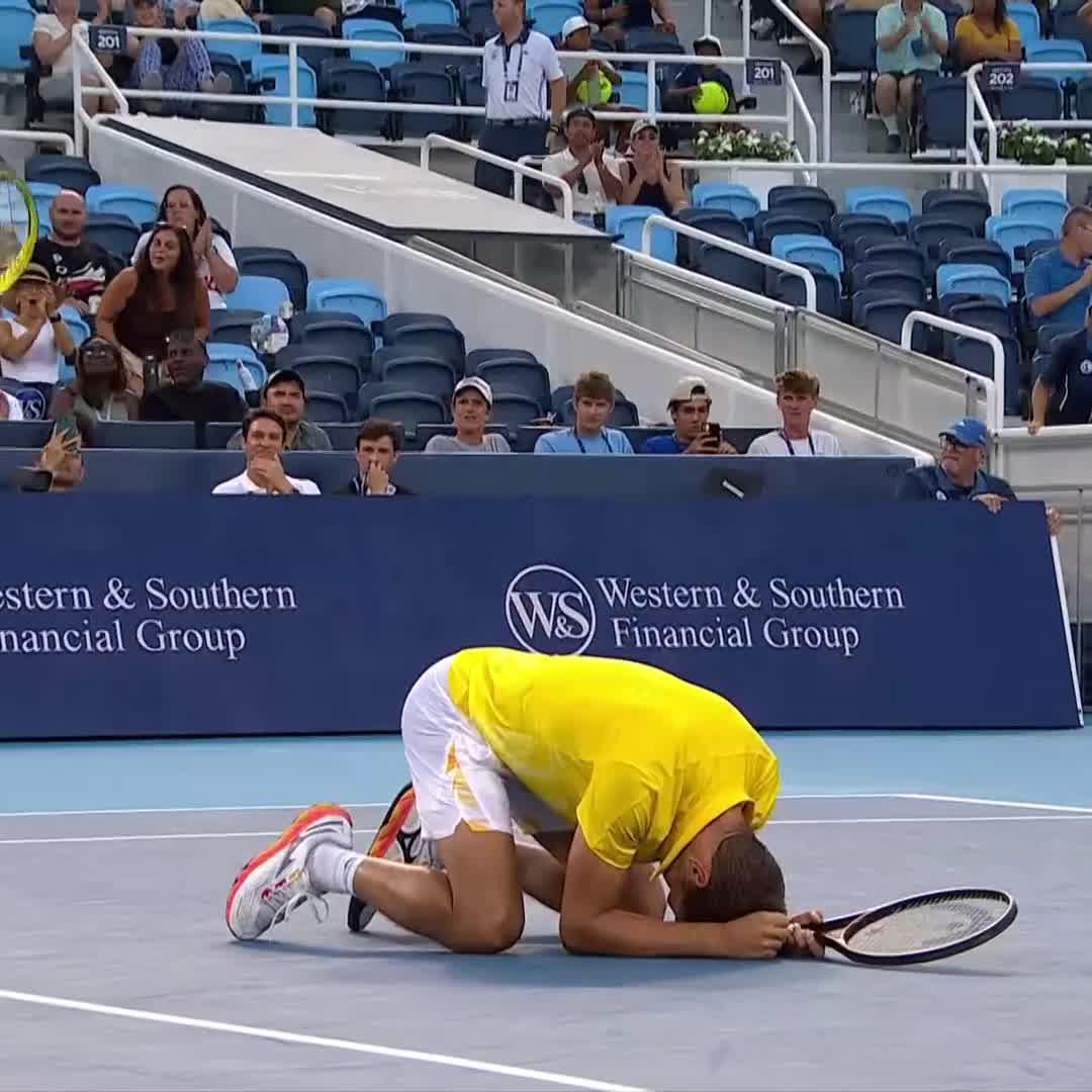 4th appearance, FIRST 🏆 Rajeev Ram and Nikola Mektic defeat Musetti and Sonego 4-6 6-3 10-5 for their first team title! #CincyTennis
