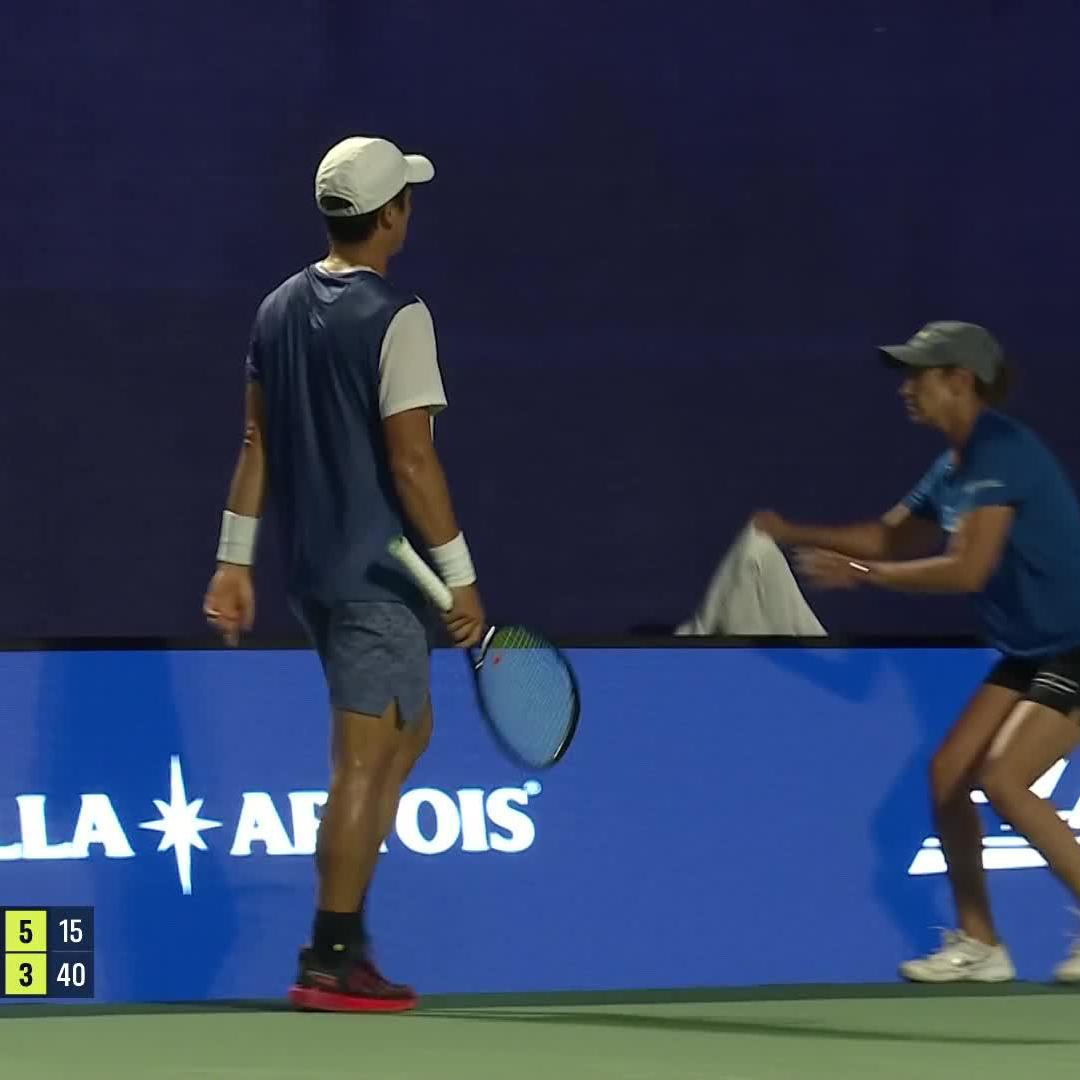 Ripping that crosscourt forehand 🔥 Mackie McDonald🍚 #WSOpen