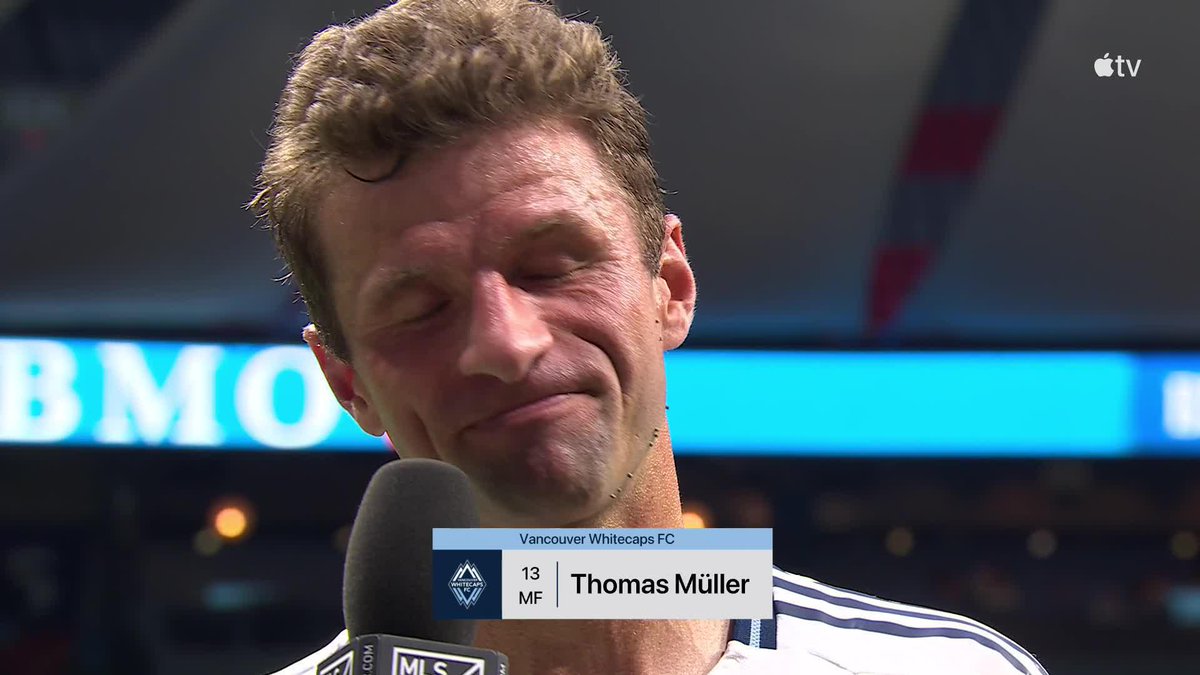 Catching up with Thomas Müller after an eventful debut (and a whirlwind week in Vancouver). Get some rest, friend!