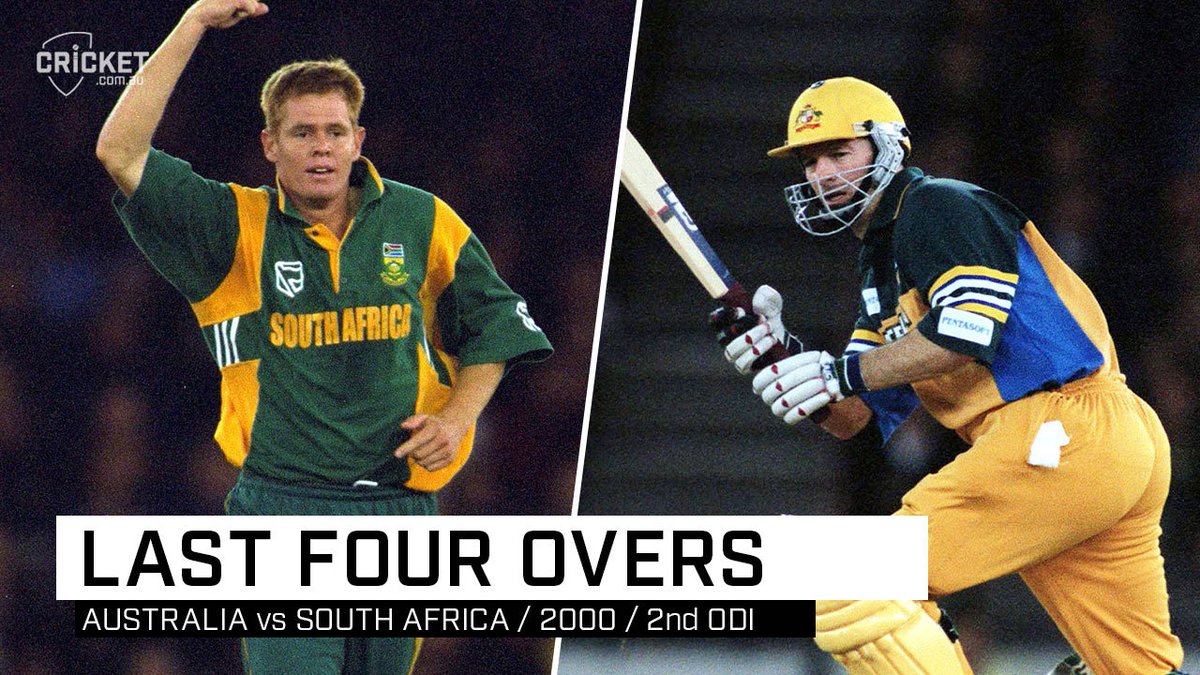 After a thrilling encounter in World Cup Semi Final in 1999, Australia and South Africa played against each other again in 2000, that too under the roof, the first of its kind. The Result? Well you better watch and relive it again. #OnThisDay