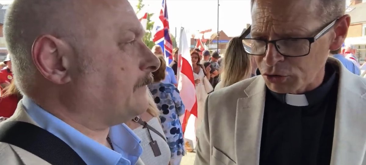 Now I bet many people were not expecting THAT! I talk to Pastor Chris Wickland during the Southampton Highfield House Hotel asylum protest.