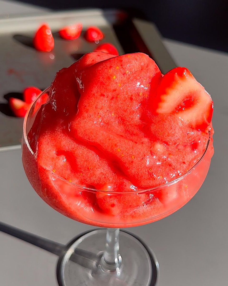 2 ingredient strawberry sorbet