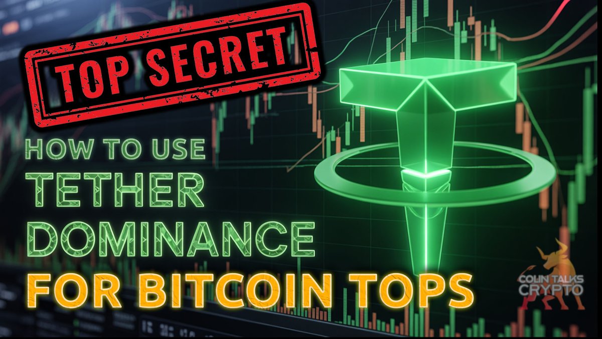 🔵 Watch This Chart Before You Take Profits! Tether Dominance $BTC Top Signal