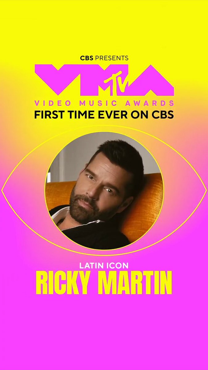 And your 2025 #VMA Latin Icon Award recipient is… Ricky Martin!!! ❤️ Join us September 7 as we celebrate Ricky Martin with the first-ever honor, LIVE on CBS and Paramount+!