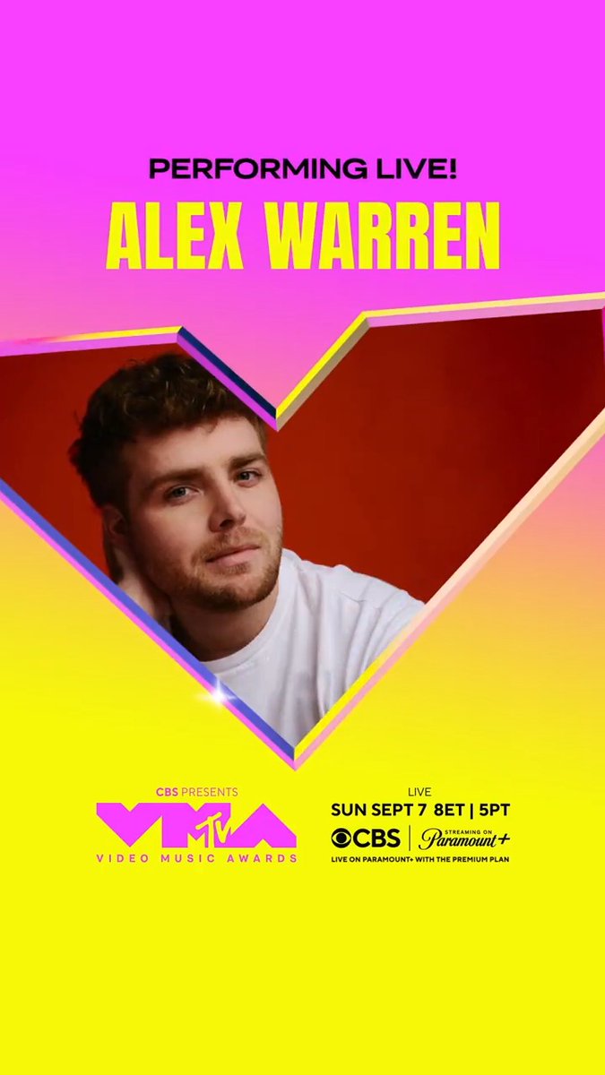 Get ready for an EXTRAordinary performance! 🎤 Alex Warren Alex Warren is making his #VMA debut – LIVE September 7 on CBS and Paramount+!